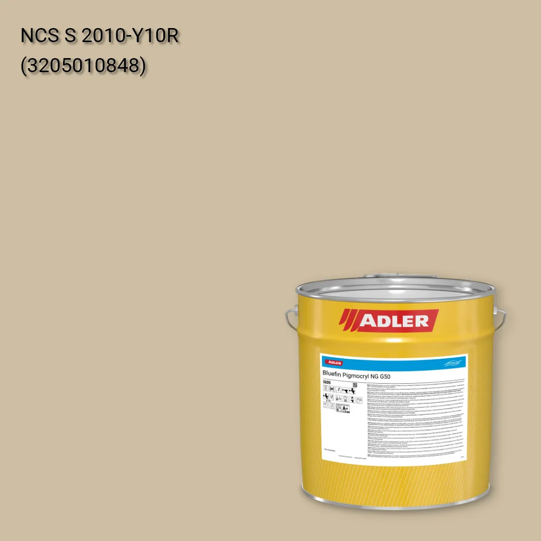 Лак меблевий Bluefin Pigmocryl NG G50 колір NCS S 2010-Y10R, Adler NCS S