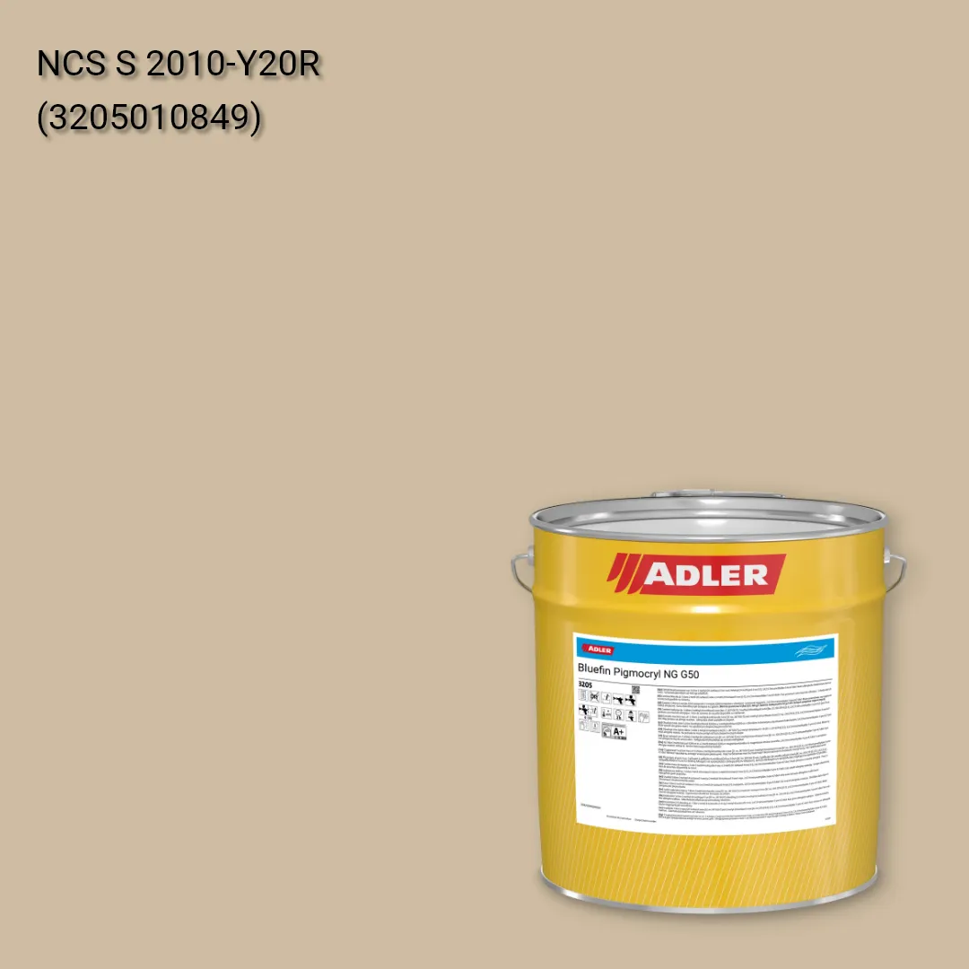 Лак меблевий Bluefin Pigmocryl NG G50 колір NCS S 2010-Y20R, Adler NCS S