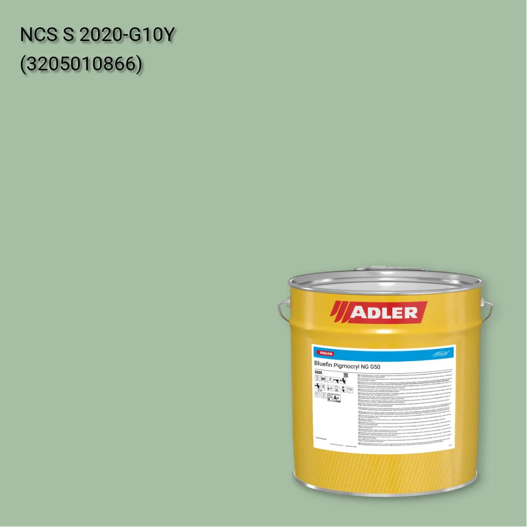 Лак меблевий Bluefin Pigmocryl NG G50 колір NCS S 2020-G10Y, Adler NCS S