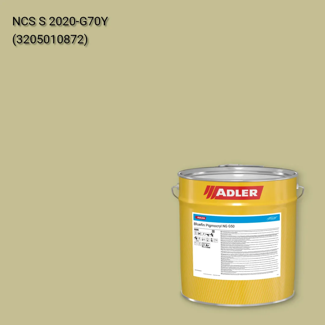 Лак меблевий Bluefin Pigmocryl NG G50 колір NCS S 2020-G70Y, Adler NCS S