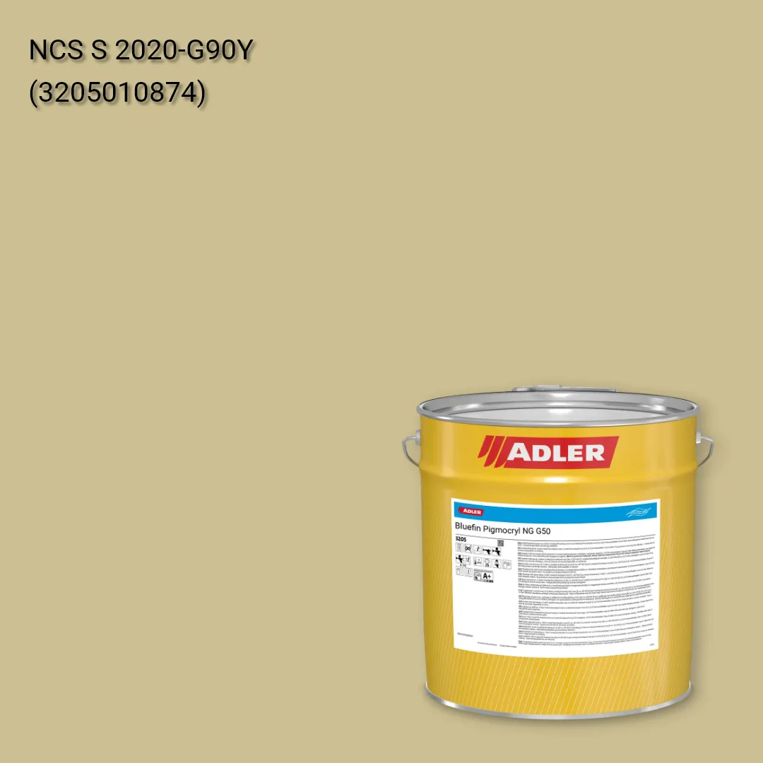 Лак меблевий Bluefin Pigmocryl NG G50 колір NCS S 2020-G90Y, Adler NCS S