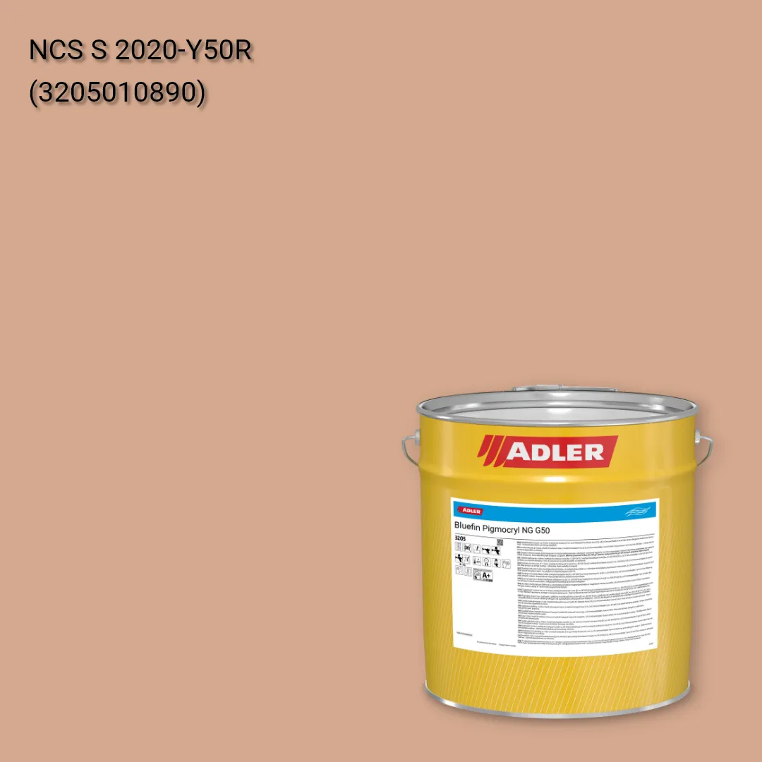 Лак меблевий Bluefin Pigmocryl NG G50 колір NCS S 2020-Y50R, Adler NCS S