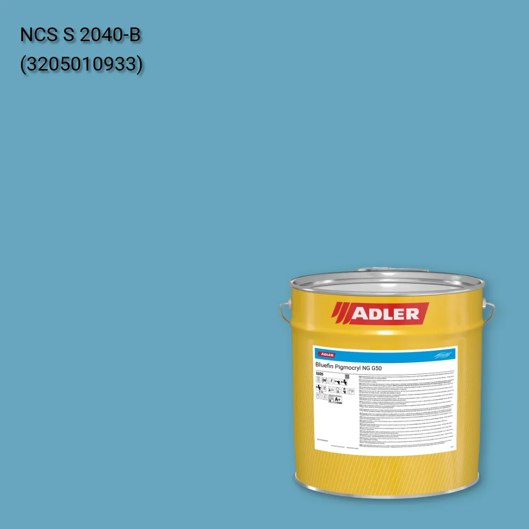 Лак меблевий Bluefin Pigmocryl NG G50 колір NCS S 2040-B, Adler NCS S