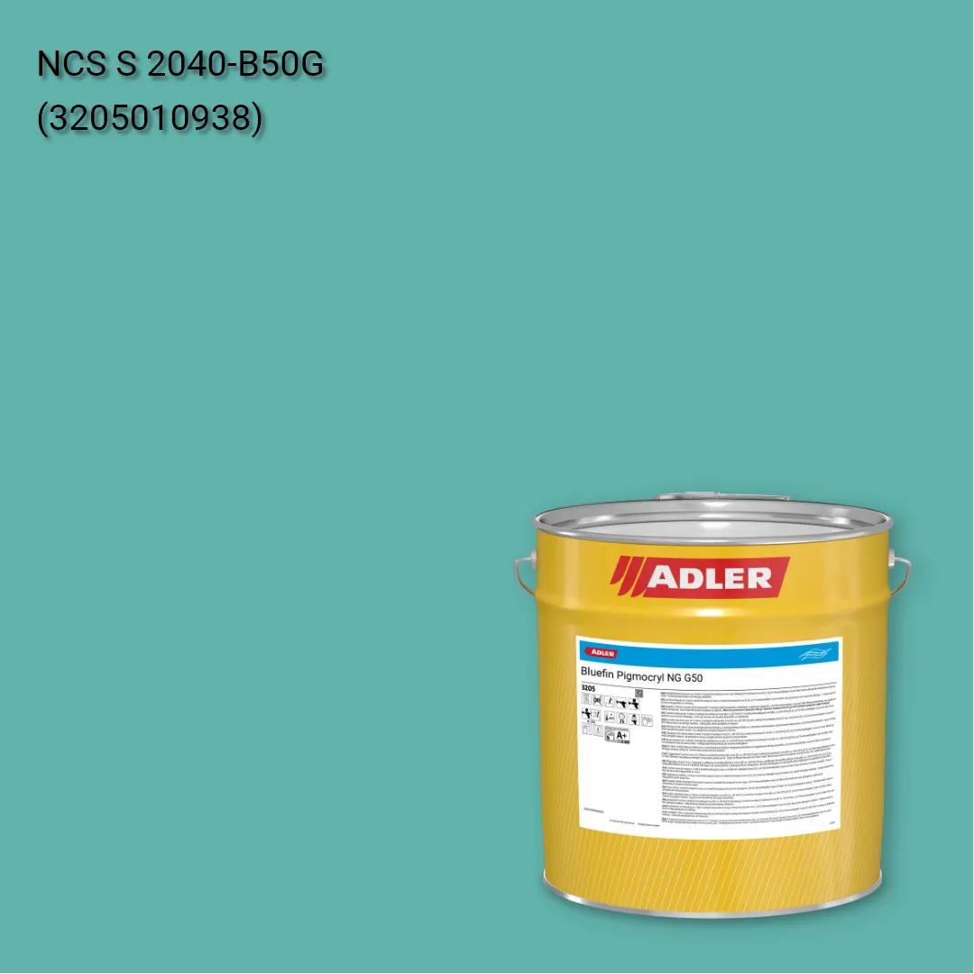 Лак меблевий Bluefin Pigmocryl NG G50 колір NCS S 2040-B50G, Adler NCS S