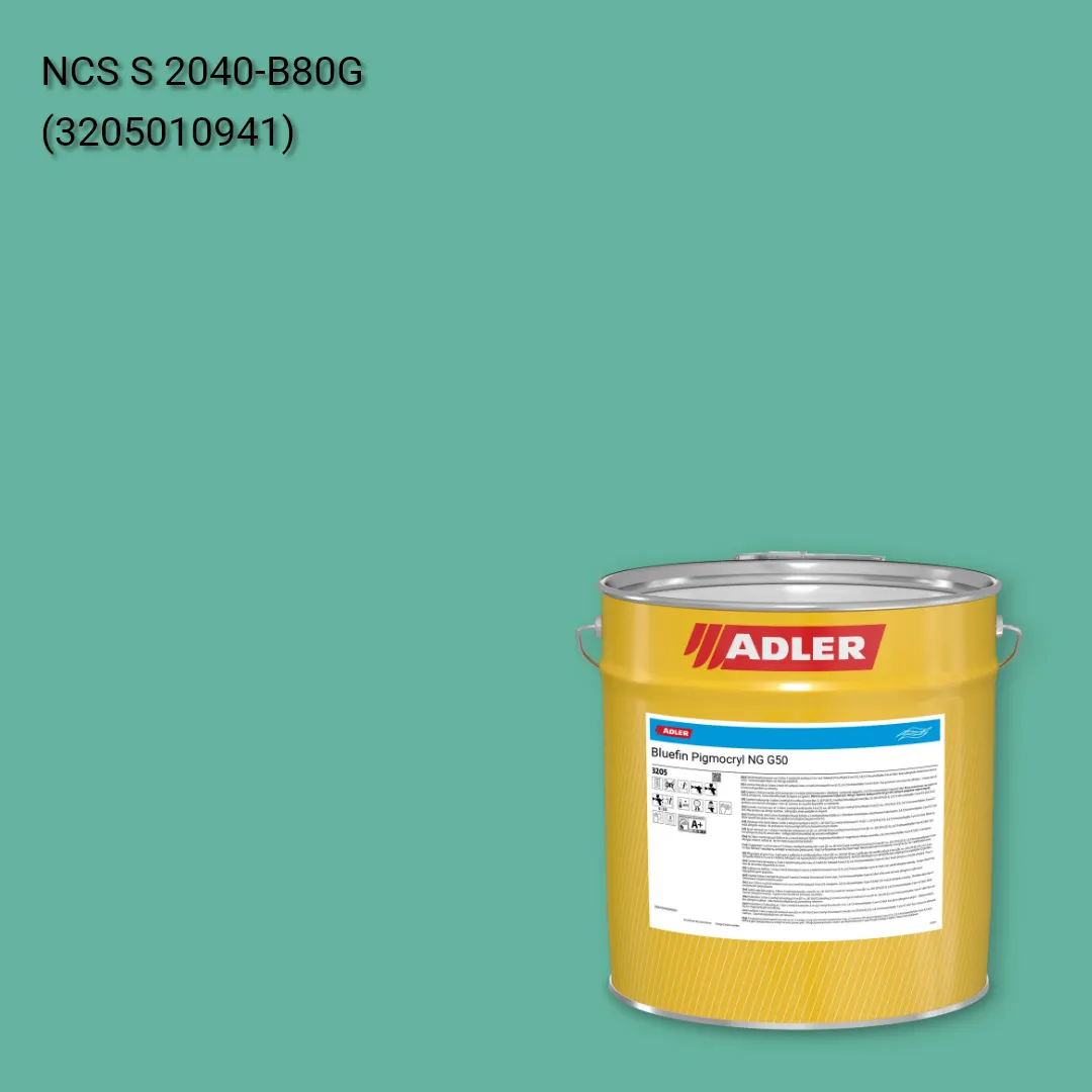 Лак меблевий Bluefin Pigmocryl NG G50 колір NCS S 2040-B80G, Adler NCS S