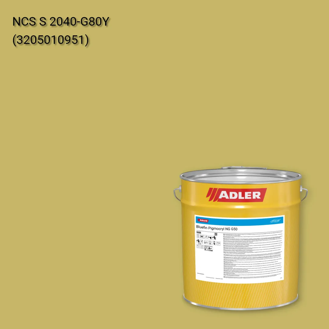 Лак меблевий Bluefin Pigmocryl NG G50 колір NCS S 2040-G80Y, Adler NCS S