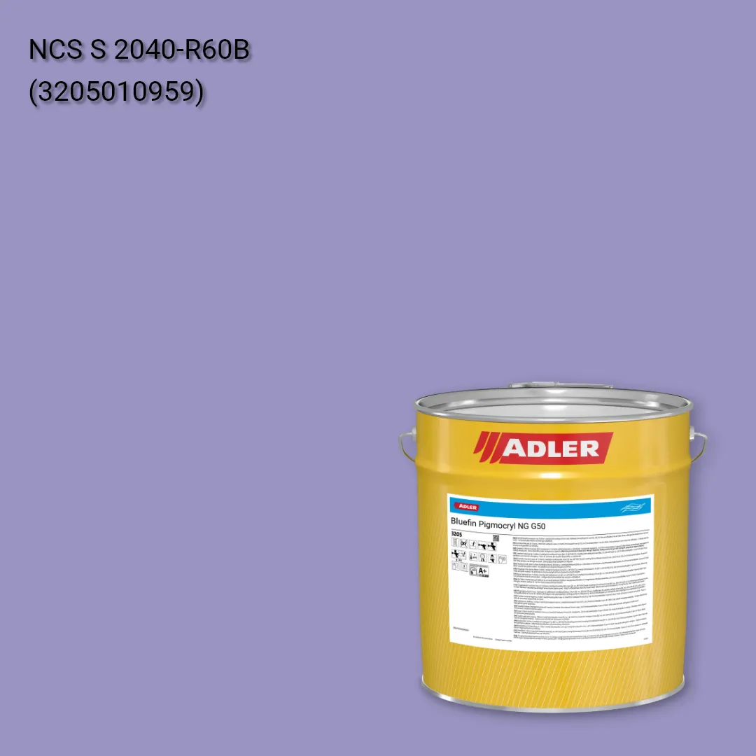Лак меблевий Bluefin Pigmocryl NG G50 колір NCS S 2040-R60B, Adler NCS S