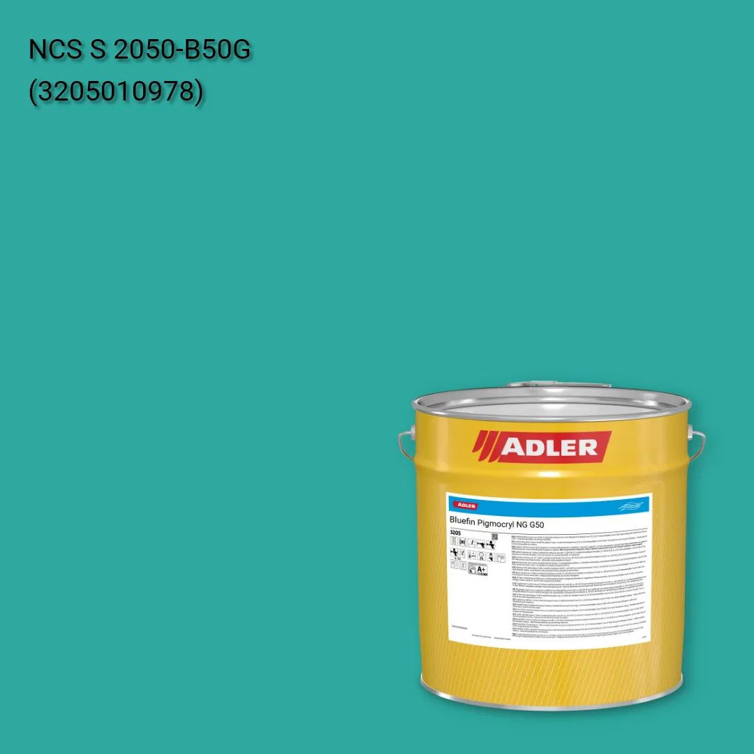 Лак меблевий Bluefin Pigmocryl NG G50 колір NCS S 2050-B50G, Adler NCS S