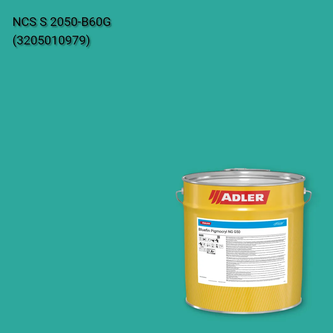Лак меблевий Bluefin Pigmocryl NG G50 колір NCS S 2050-B60G, Adler NCS S