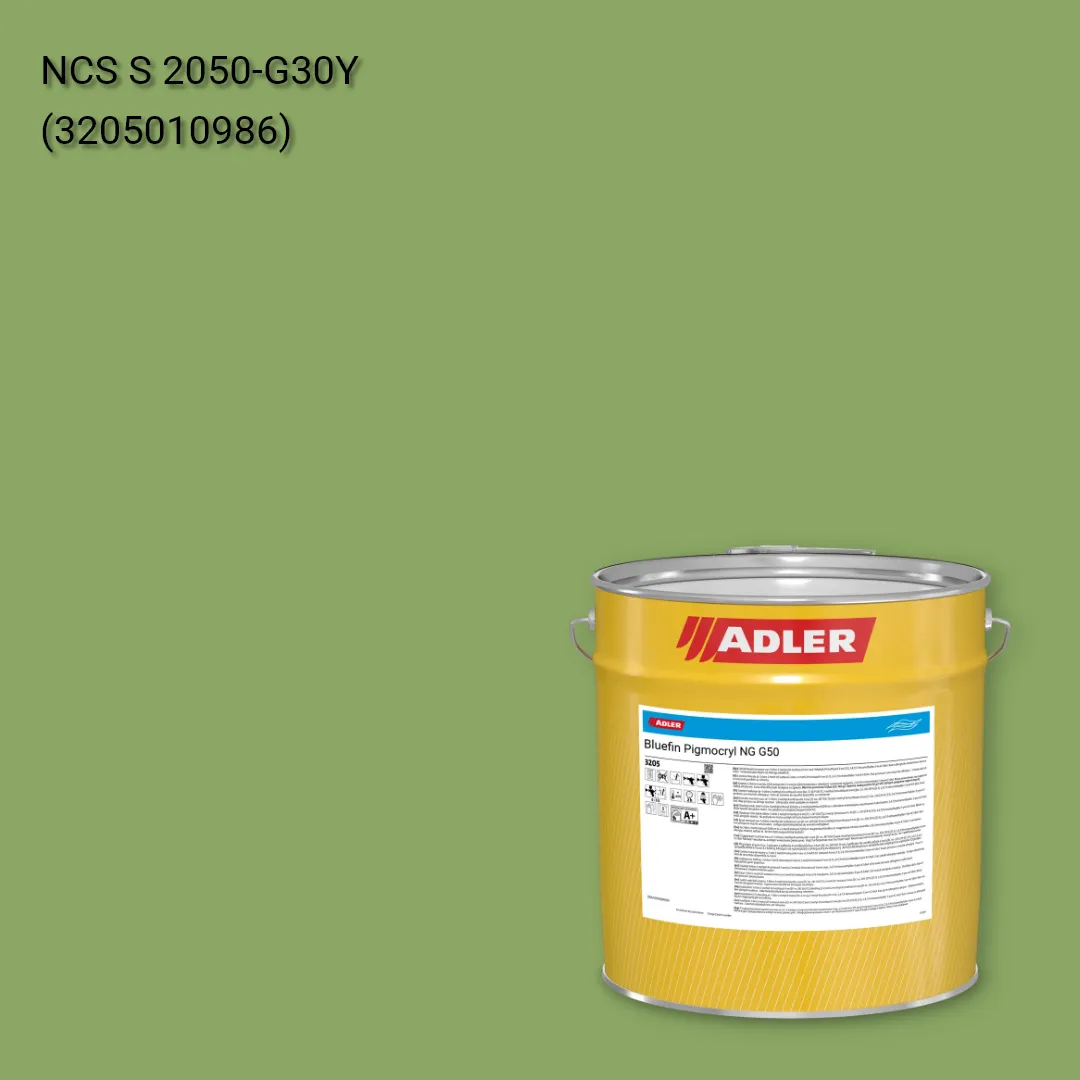 Лак меблевий Bluefin Pigmocryl NG G50 колір NCS S 2050-G30Y, Adler NCS S