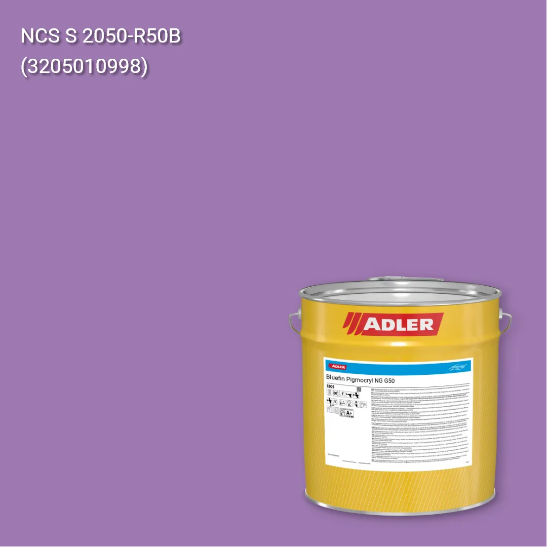 Лак меблевий Bluefin Pigmocryl NG G50 колір NCS S 2050-R50B, Adler NCS S