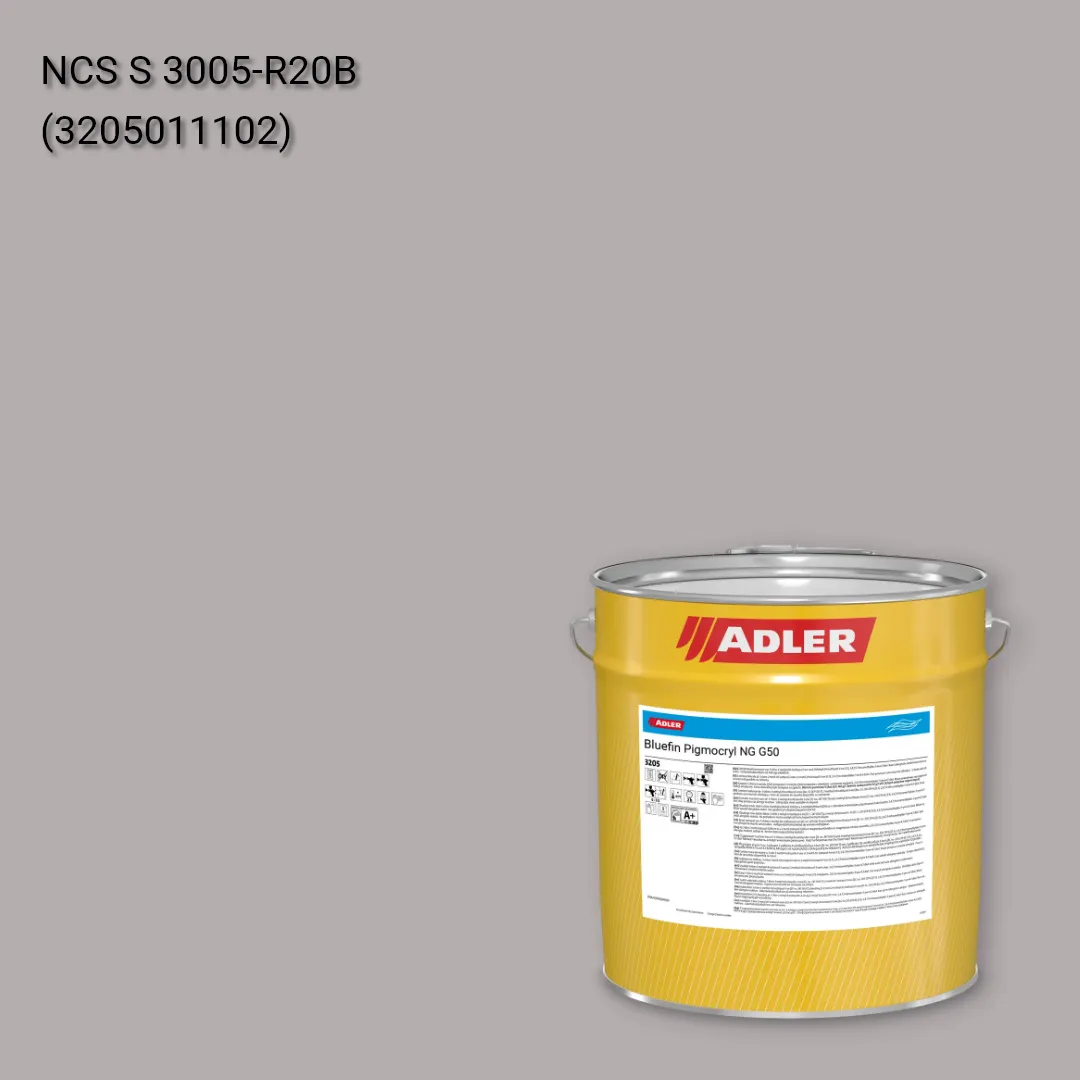 Лак меблевий Bluefin Pigmocryl NG G50 колір NCS S 3005-R20B, Adler NCS S