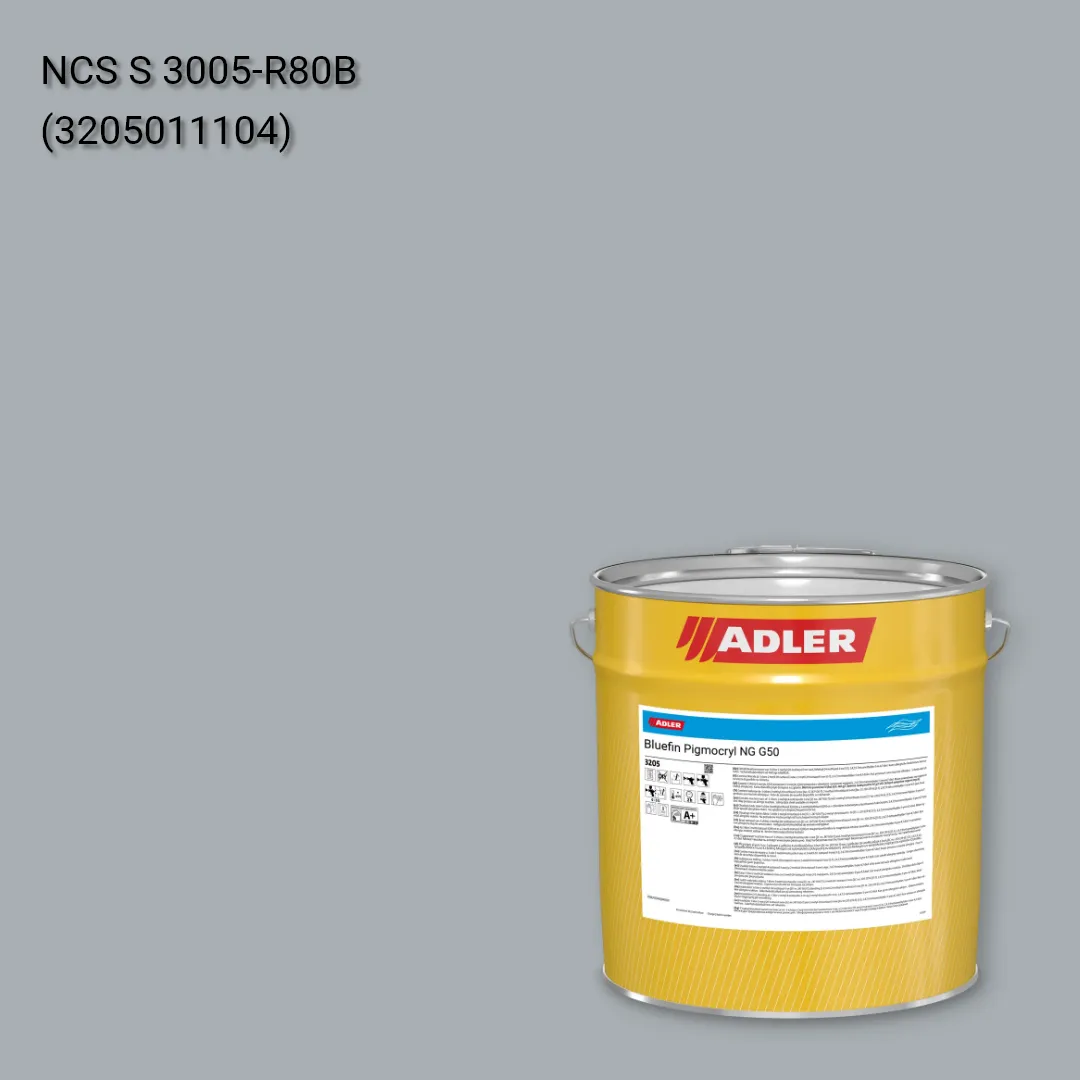 Лак меблевий Bluefin Pigmocryl NG G50 колір NCS S 3005-R80B, Adler NCS S