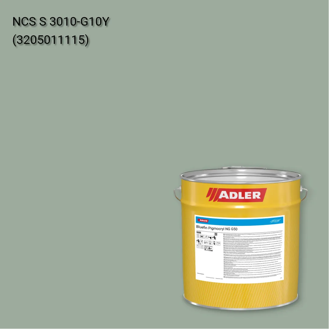 Лак меблевий Bluefin Pigmocryl NG G50 колір NCS S 3010-G10Y, Adler NCS S