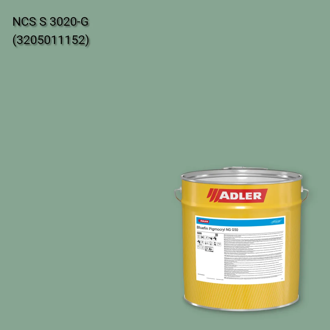 Лак меблевий Bluefin Pigmocryl NG G50 колір NCS S 3020-G, Adler NCS S