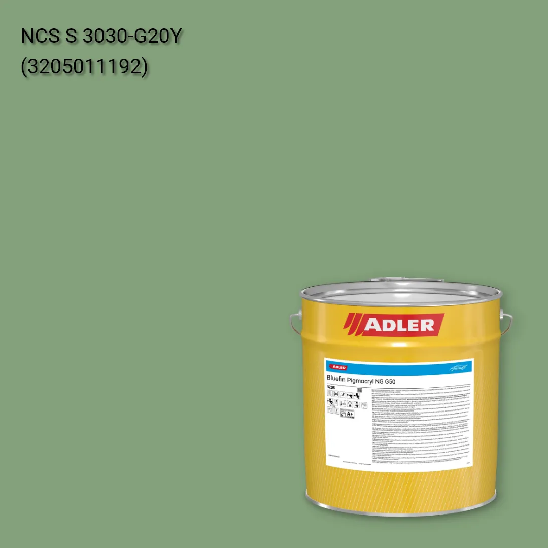 Лак меблевий Bluefin Pigmocryl NG G50 колір NCS S 3030-G20Y, Adler NCS S