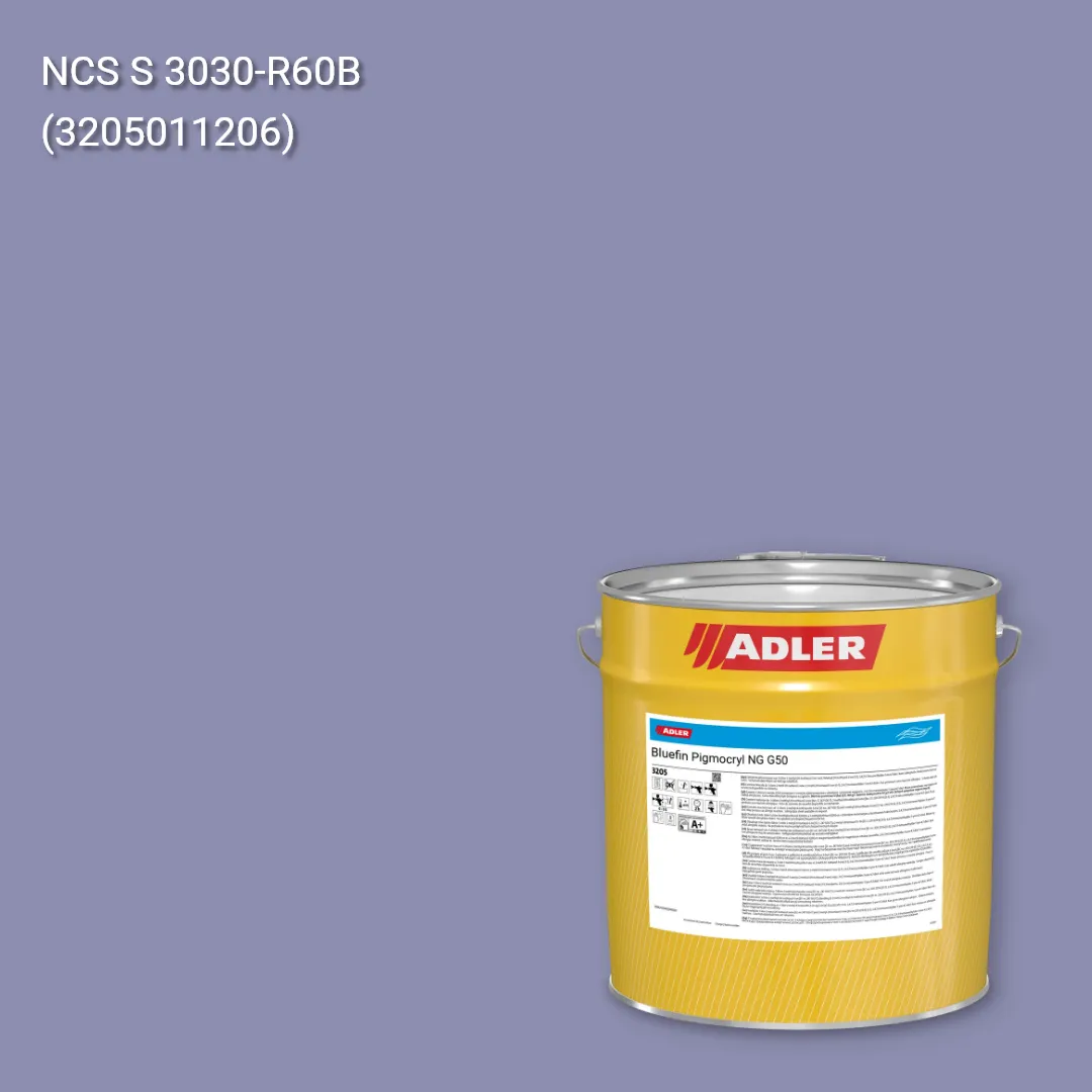 Лак меблевий Bluefin Pigmocryl NG G50 колір NCS S 3030-R60B, Adler NCS S