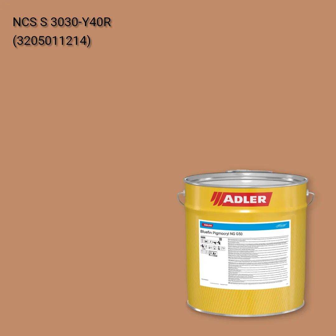 Лак меблевий Bluefin Pigmocryl NG G50 колір NCS S 3030-Y40R, Adler NCS S