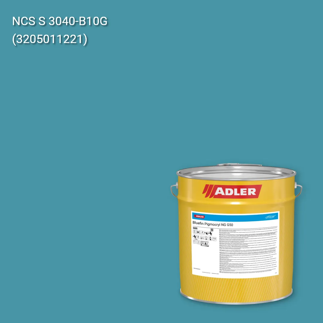 Лак меблевий Bluefin Pigmocryl NG G50 колір NCS S 3040-B10G, Adler NCS S