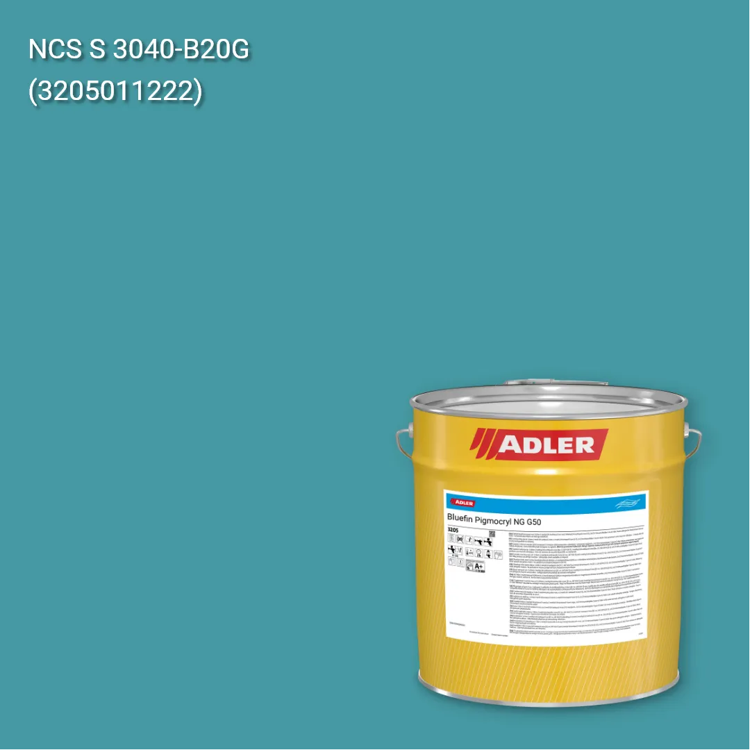 Лак меблевий Bluefin Pigmocryl NG G50 колір NCS S 3040-B20G, Adler NCS S