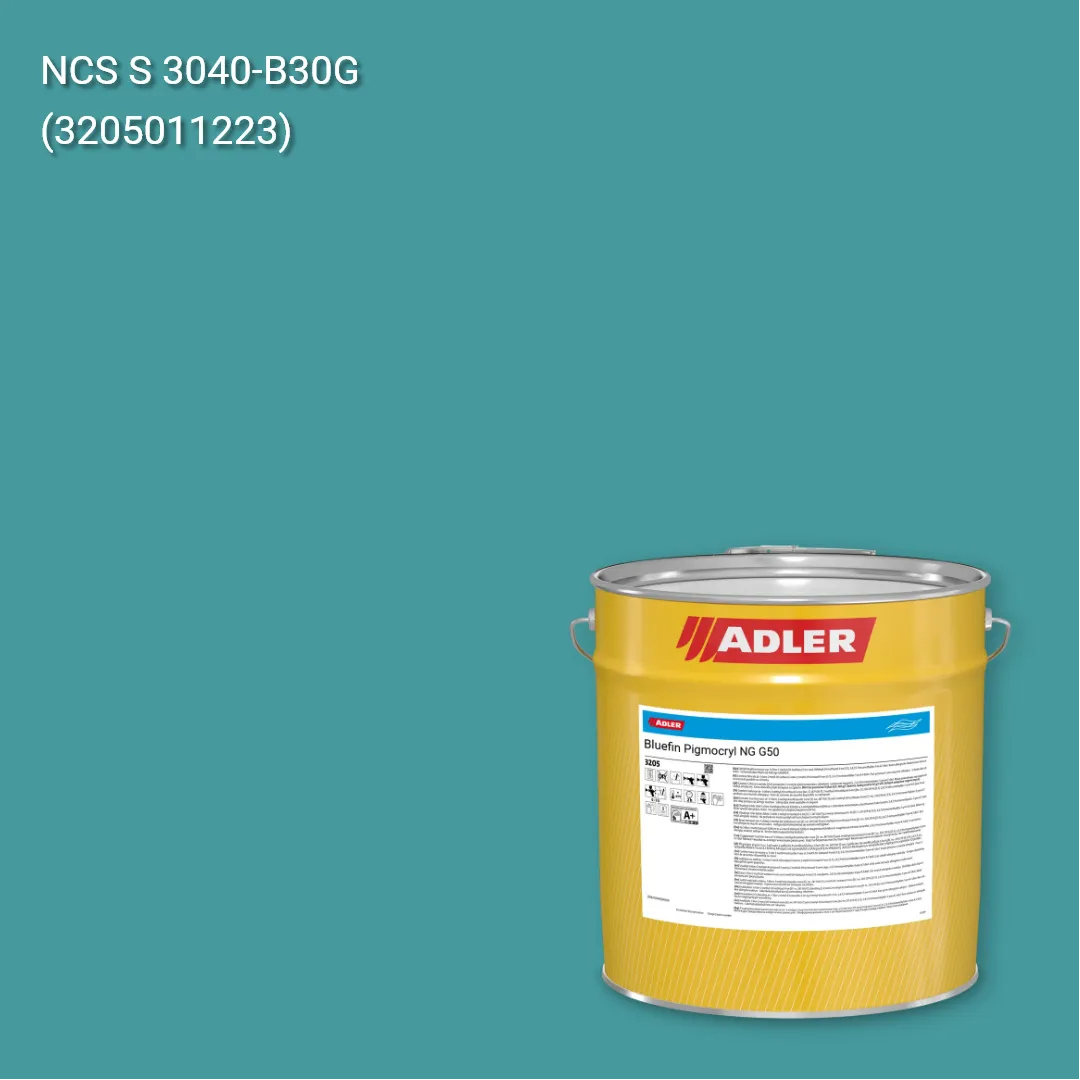 Лак меблевий Bluefin Pigmocryl NG G50 колір NCS S 3040-B30G, Adler NCS S