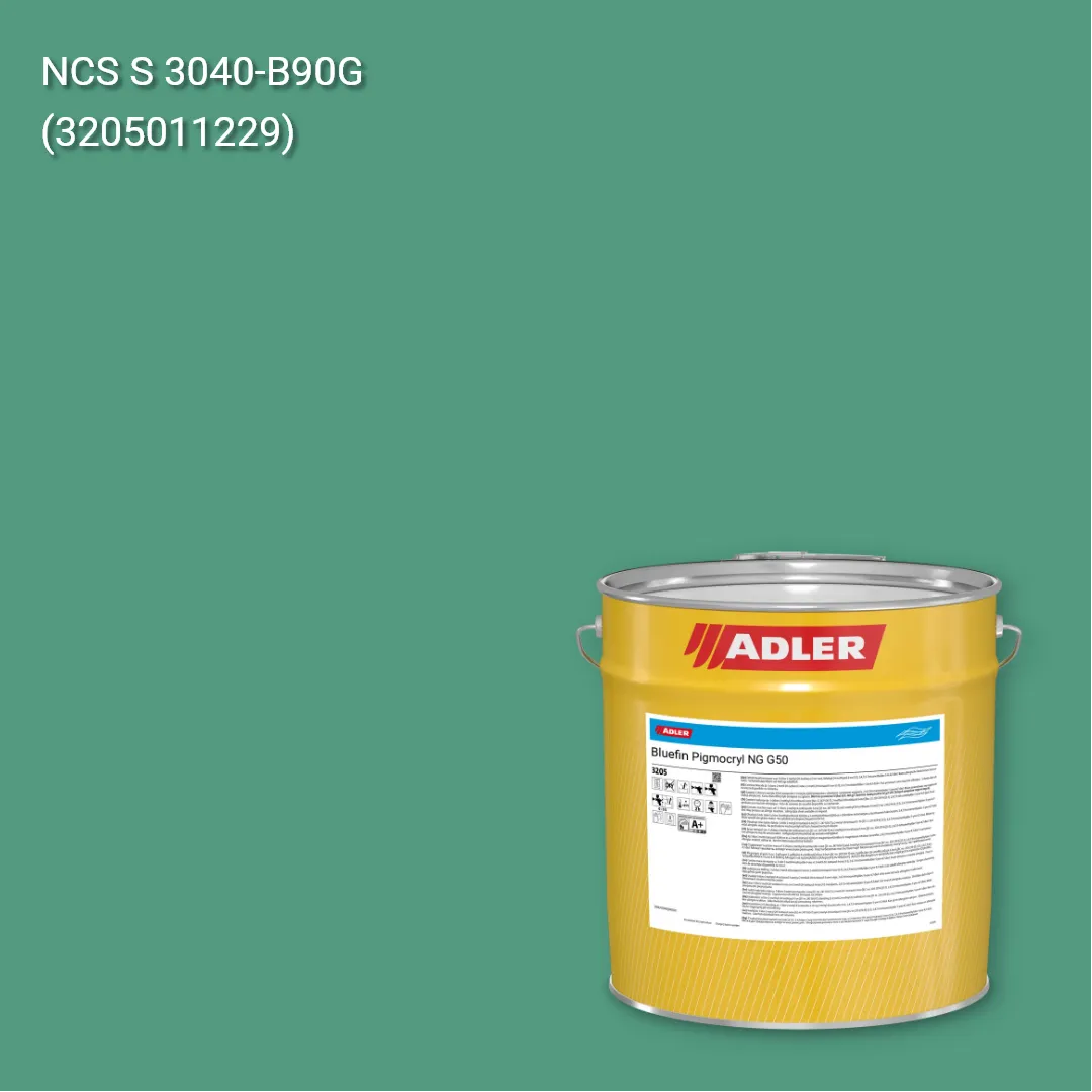 Лак меблевий Bluefin Pigmocryl NG G50 колір NCS S 3040-B90G, Adler NCS S
