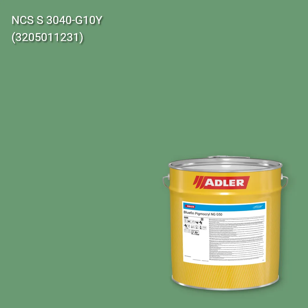 Лак меблевий Bluefin Pigmocryl NG G50 колір NCS S 3040-G10Y, Adler NCS S