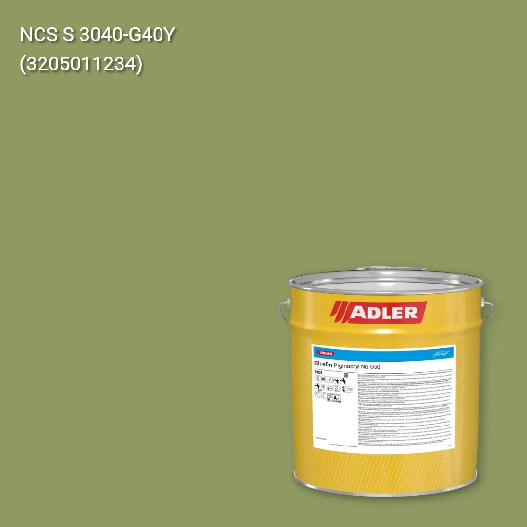 Лак меблевий Bluefin Pigmocryl NG G50 колір NCS S 3040-G40Y, Adler NCS S