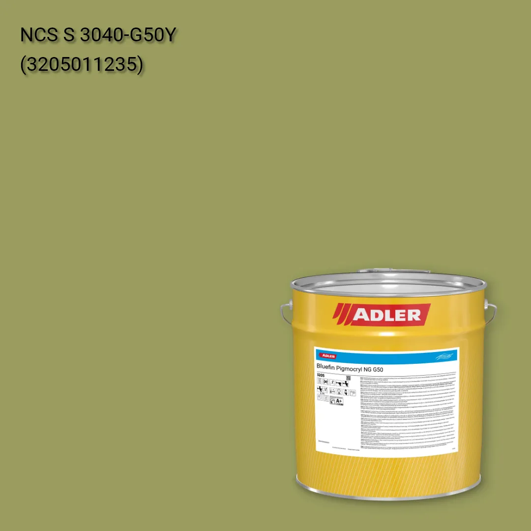 Лак меблевий Bluefin Pigmocryl NG G50 колір NCS S 3040-G50Y, Adler NCS S