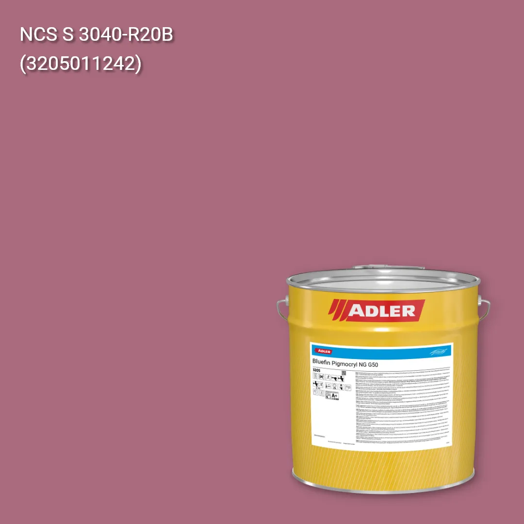 Лак меблевий Bluefin Pigmocryl NG G50 колір NCS S 3040-R20B, Adler NCS S