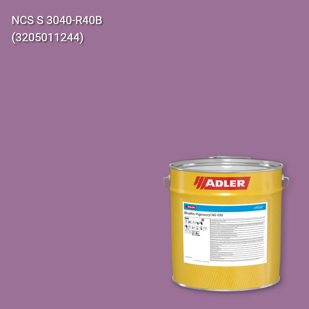 Лак меблевий Bluefin Pigmocryl NG G50 колір NCS S 3040-R40B, Adler NCS S