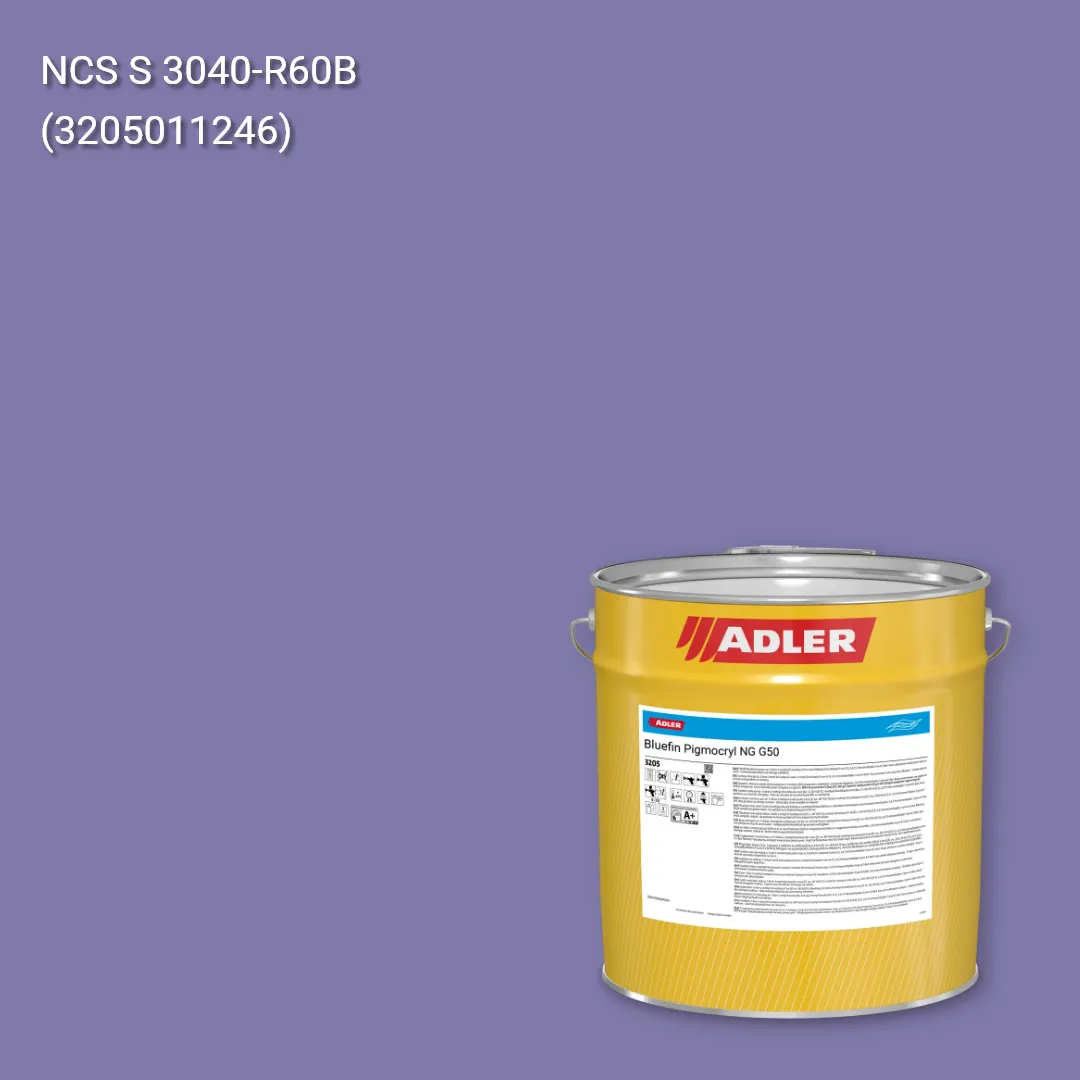 Лак меблевий Bluefin Pigmocryl NG G50 колір NCS S 3040-R60B, Adler NCS S