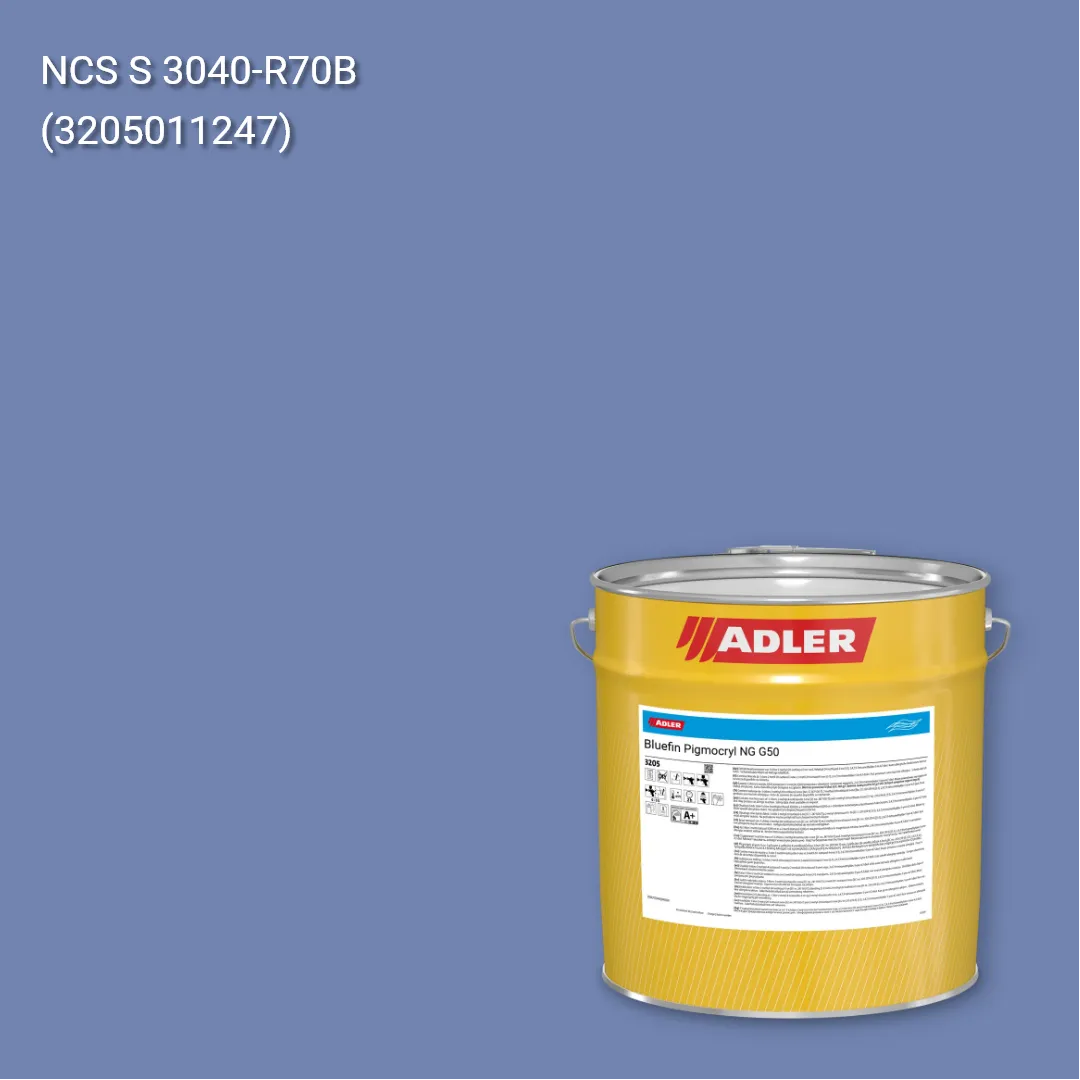 Лак меблевий Bluefin Pigmocryl NG G50 колір NCS S 3040-R70B, Adler NCS S