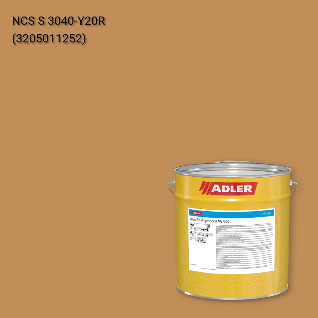 Лак меблевий Bluefin Pigmocryl NG G50 колір NCS S 3040-Y20R, Adler NCS S
