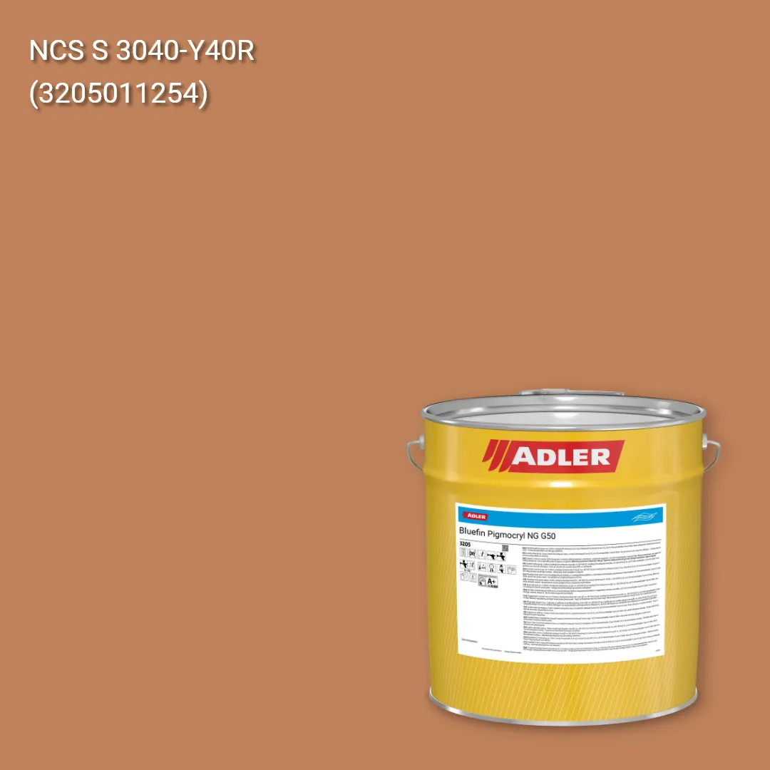 Лак меблевий Bluefin Pigmocryl NG G50 колір NCS S 3040-Y40R, Adler NCS S