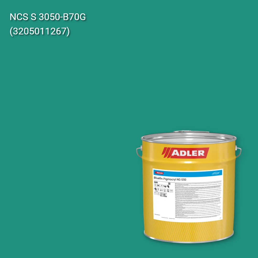 Лак меблевий Bluefin Pigmocryl NG G50 колір NCS S 3050-B70G, Adler NCS S