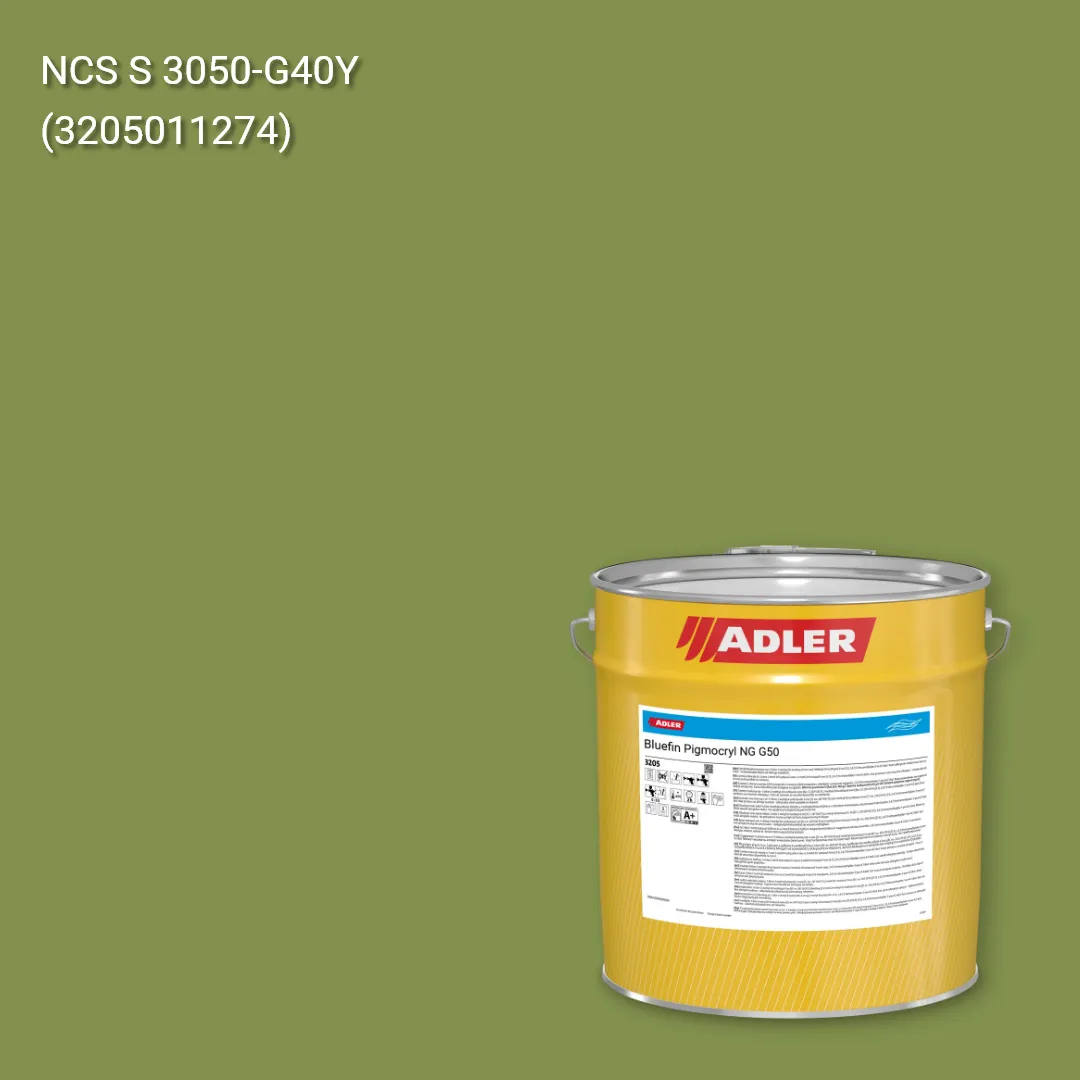 Лак меблевий Bluefin Pigmocryl NG G50 колір NCS S 3050-G40Y, Adler NCS S