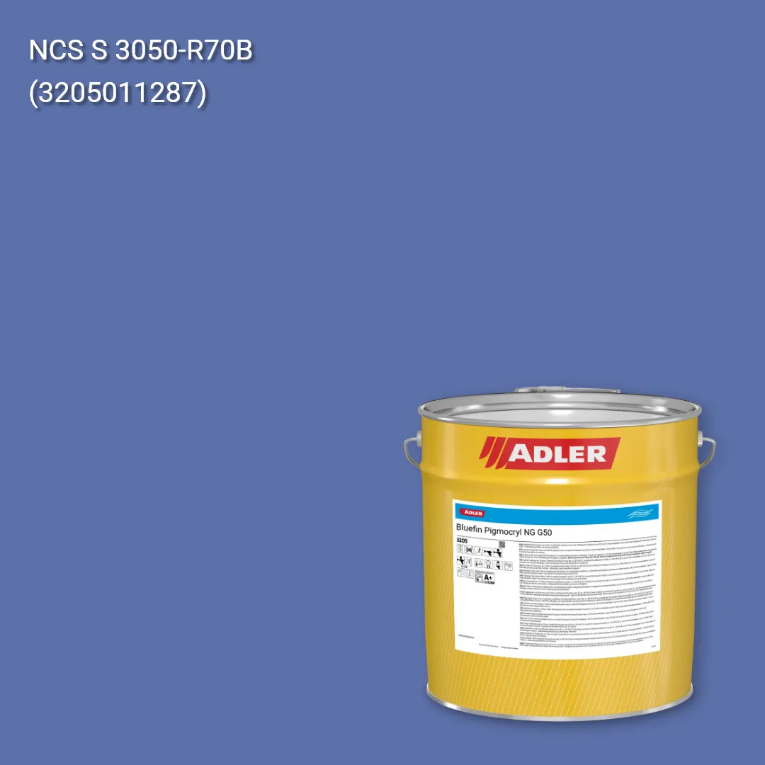 Лак меблевий Bluefin Pigmocryl NG G50 колір NCS S 3050-R70B, Adler NCS S