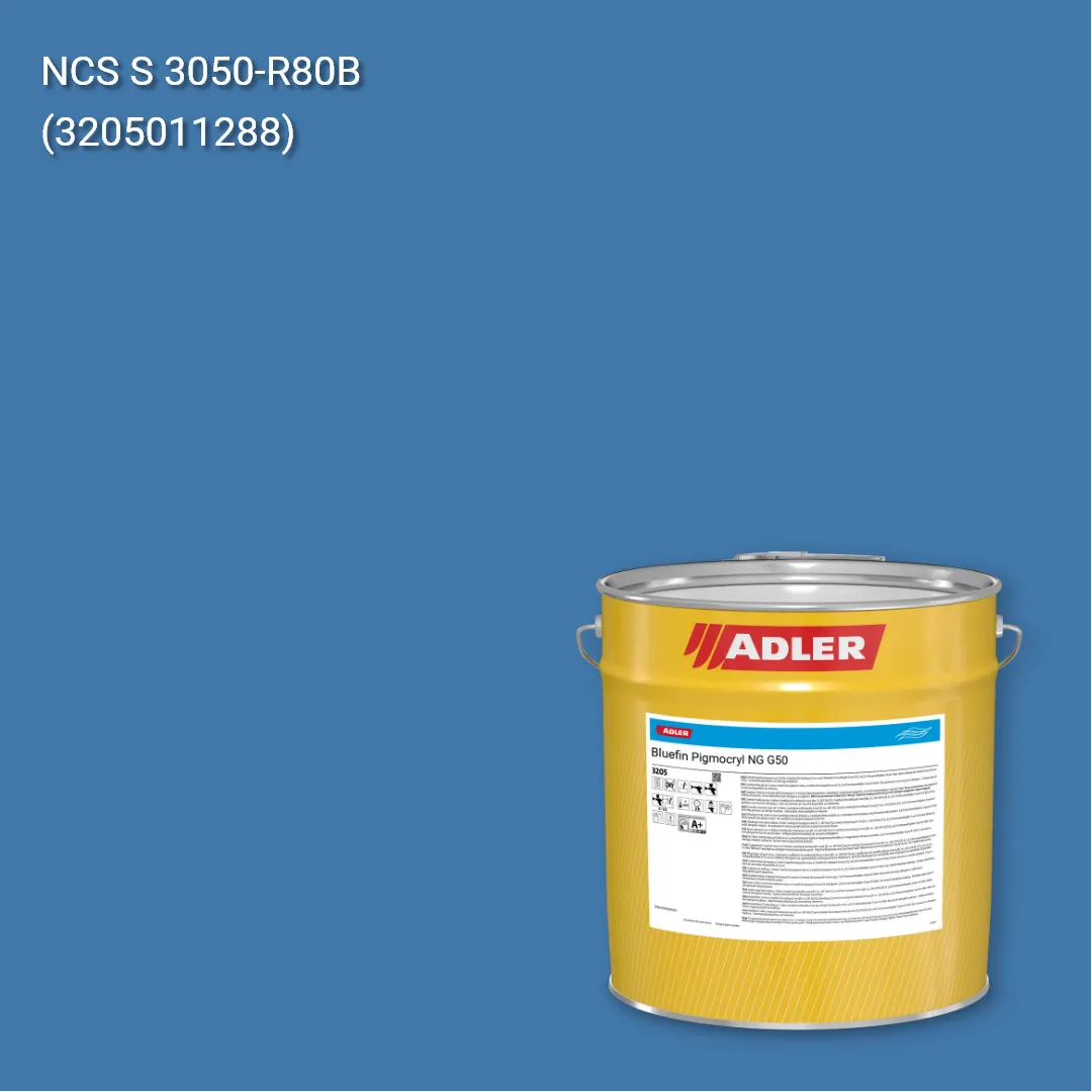 Лак меблевий Bluefin Pigmocryl NG G50 колір NCS S 3050-R80B, Adler NCS S