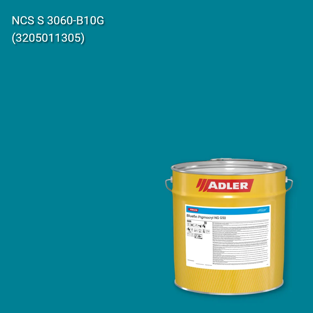 Лак меблевий Bluefin Pigmocryl NG G50 колір NCS S 3060-B10G, Adler NCS S