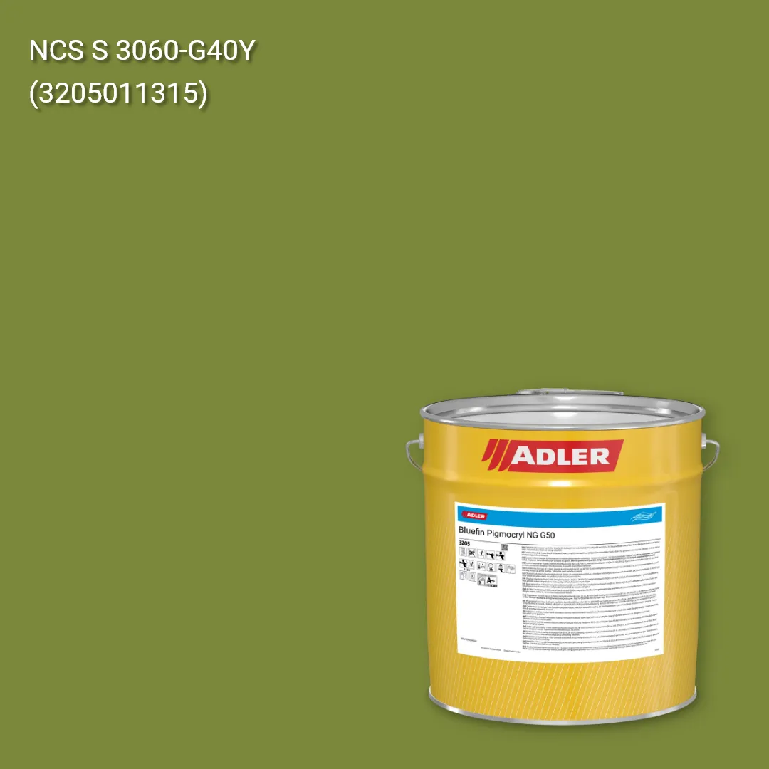 Лак меблевий Bluefin Pigmocryl NG G50 колір NCS S 3060-G40Y, Adler NCS S