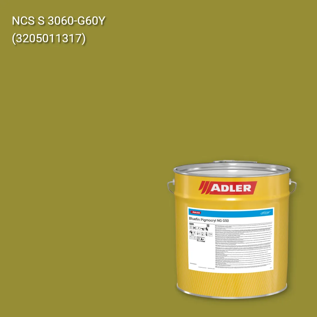 Лак меблевий Bluefin Pigmocryl NG G50 колір NCS S 3060-G60Y, Adler NCS S