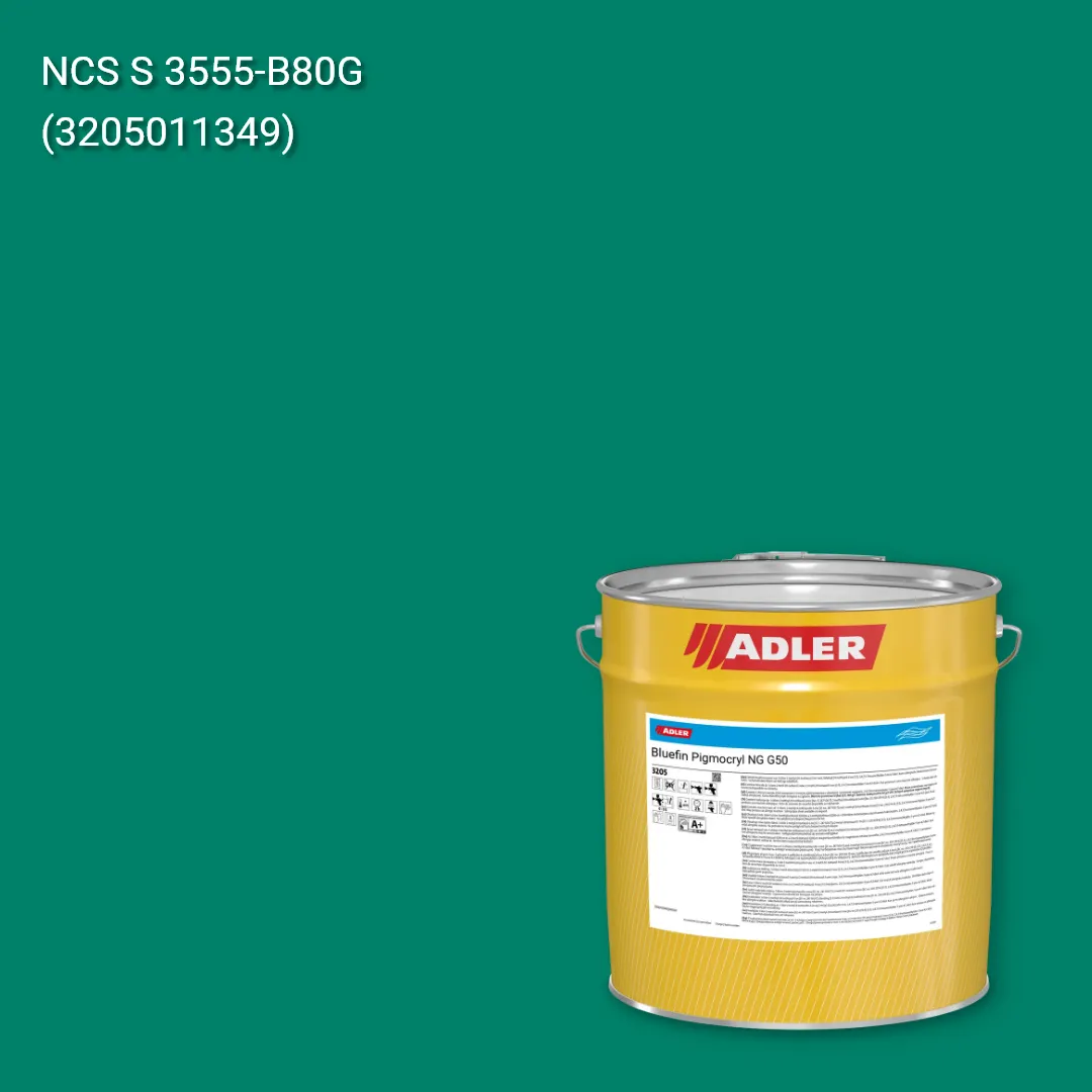 Лак меблевий Bluefin Pigmocryl NG G50 колір NCS S 3555-B80G, Adler NCS S