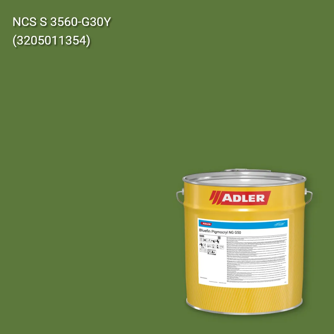 Лак меблевий Bluefin Pigmocryl NG G50 колір NCS S 3560-G30Y, Adler NCS S
