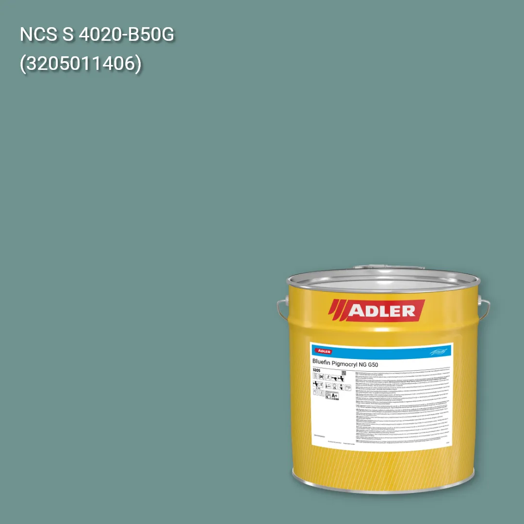 Лак меблевий Bluefin Pigmocryl NG G50 колір NCS S 4020-B50G, Adler NCS S