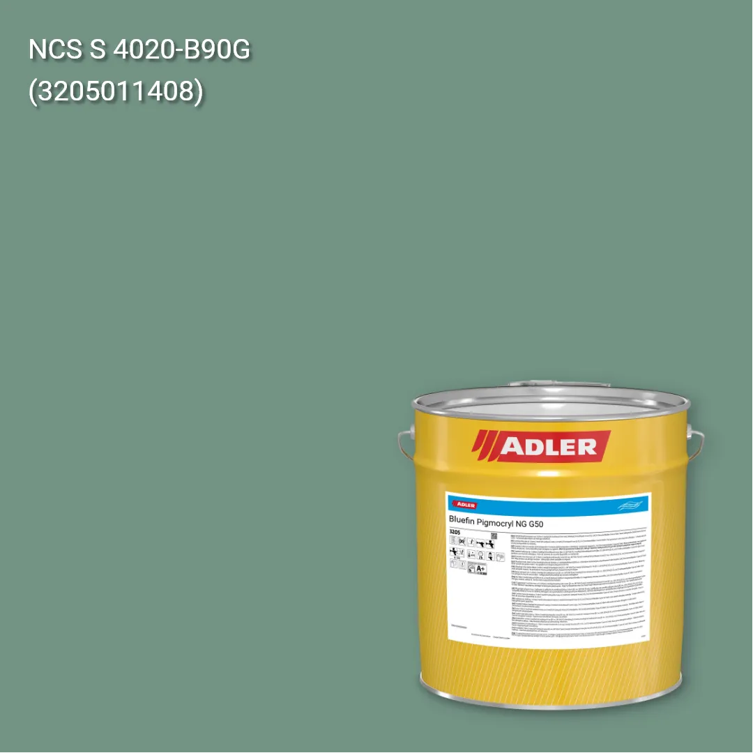 Лак меблевий Bluefin Pigmocryl NG G50 колір NCS S 4020-B90G, Adler NCS S