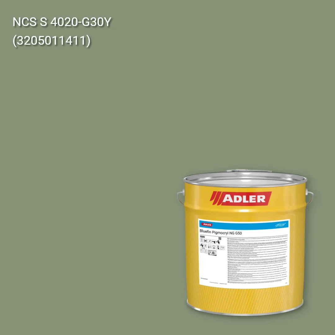 Лак меблевий Bluefin Pigmocryl NG G50 колір NCS S 4020-G30Y, Adler NCS S