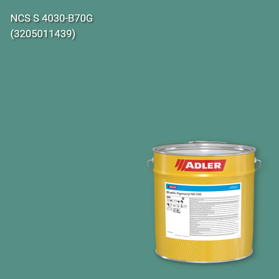 Лак меблевий Bluefin Pigmocryl NG G50 колір NCS S 4030-B70G, Adler NCS S