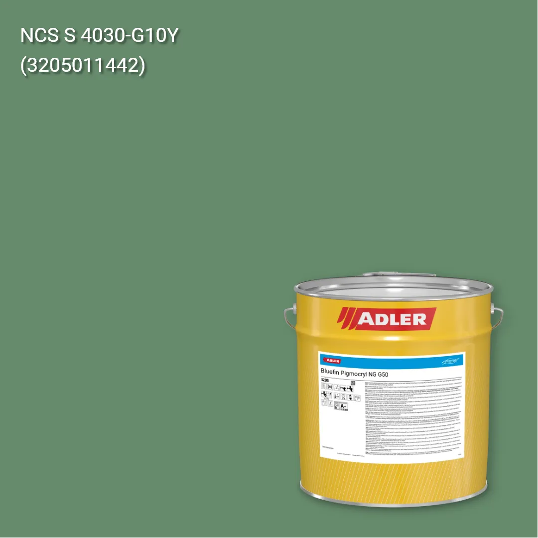 Лак меблевий Bluefin Pigmocryl NG G50 колір NCS S 4030-G10Y, Adler NCS S