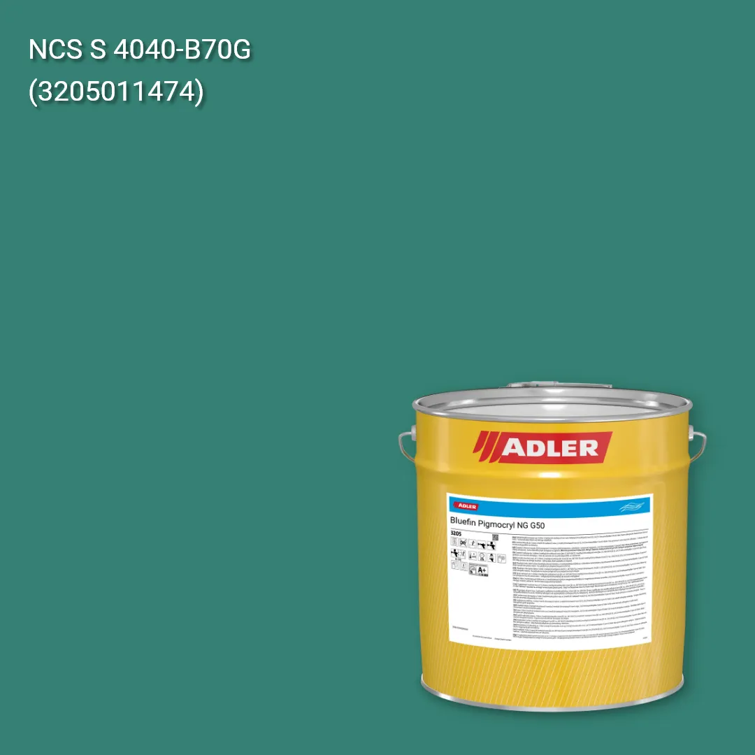 Лак меблевий Bluefin Pigmocryl NG G50 колір NCS S 4040-B70G, Adler NCS S